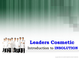 INTRODUCTION to LEADERS INSOLUTION