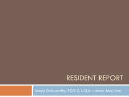resident report - Olive View-UCLA Internal Medicine Residency