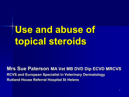Which topical steroids should we use