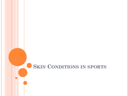 Skin Conditions in sports