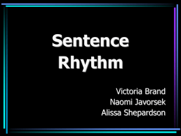 How to Present Sentence Structure to Kids