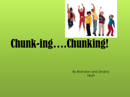 Chunking Presentation