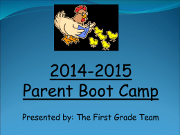 1st Grade Reading Bootcamp for Parents