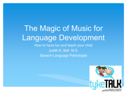 Language and Music powerpoint