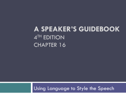 A Speaker’s guidebook 4th ed