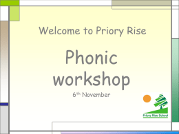 Welcome to Priory Rise