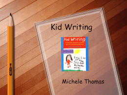 Kid writing - Academy Park High School