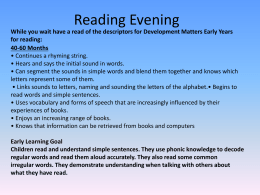 Reading Evening