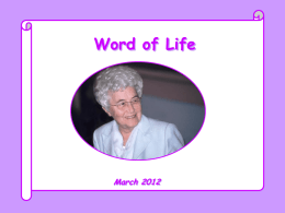 Word of Life - Santuario San Calogero