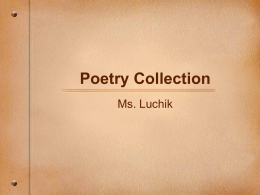 Poetry Collection - Urbana School District #116