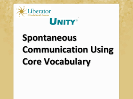 My presentation - Communication Matters