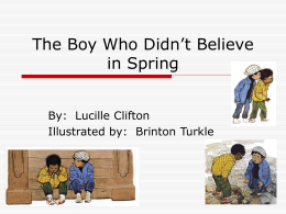 The Boy Who Didn`t Believe in Spring (2002)