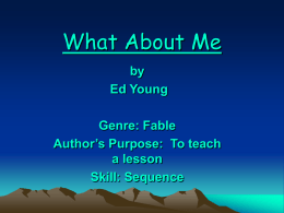 What About Me? PPT
