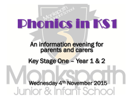 KS1 Phonics Evening Presentation