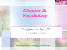 Ch2- Vocabulary