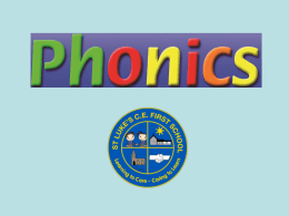 Phonics Workshop 2015