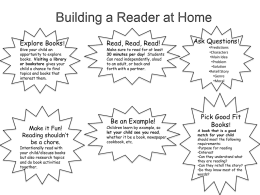 Building a Reader at Home handout