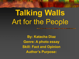 Talking Walls: Art for the People