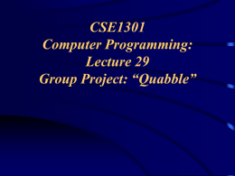 Lecture 29 (Powerpoint)