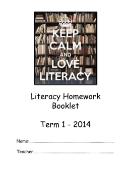 Literacy workbook 1