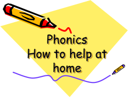 How to help at home - Holy Trinity Primary School