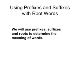 prefix/suffix ppt