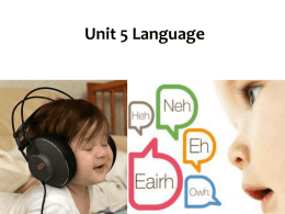 Unit 5 Language