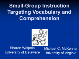 Module: Vocabulary and Comprehension