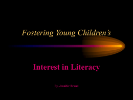 Fostering Young Children`s