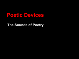 Poetic Devices - Trimble County Schools