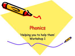 Phonics - SchoolRack