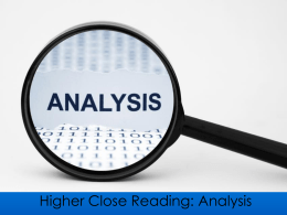 B.Higher Close Reading Analysis 2