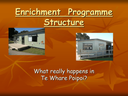 Enrichment Programme Structure