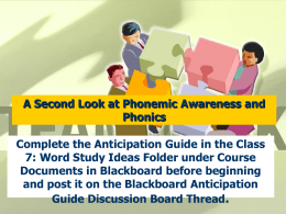 Phonics Presentation with Activities