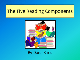 ED 302 The Five Reading Components