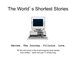 The Worlds Shortest Stories