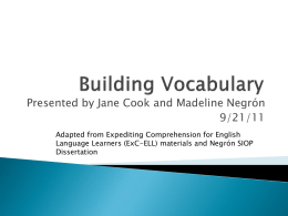 Building Vocabulary FINAL 9-21-11 - ctteams