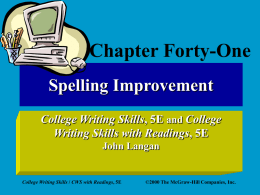 PowerPoint Presentation: Overview of Chapter Forty