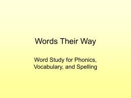Words Their Way PP