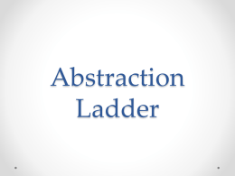 Abstraction Ladder