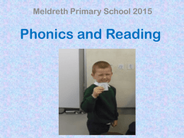Letters and Sounds - Meldreth Primary School