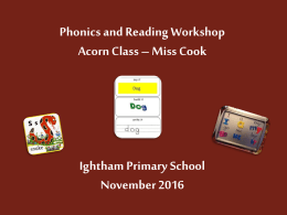 Phun with Phonics! - Ightham Primary School