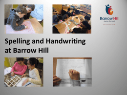 Please click here for Spelling and Handwriting Workshop