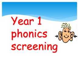 Year 1 Phonics - Willand School