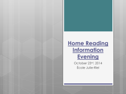 Home Reading Information Evening Octobre 2014x