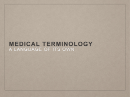 File - Medical terminology
