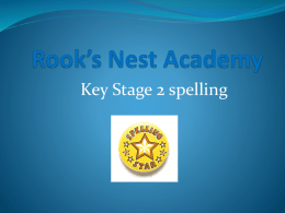 spelling-powerpoint - Rooks Nest Academy