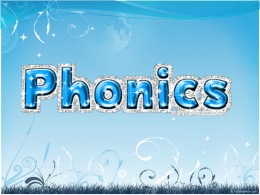 Reception phonics and reading