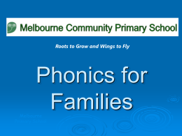 Parents phonics presentation PPT File