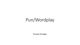 Pun/Wordplay - WordPress.com